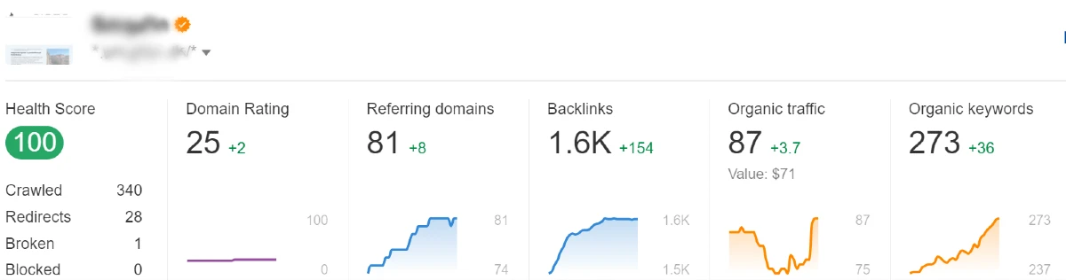 SEO resultater - der stadig forbedrer sig